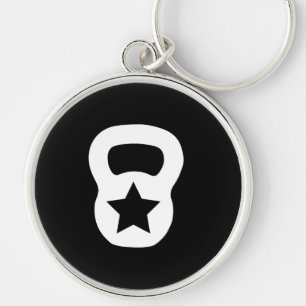 Kettlebell Star Key Ring