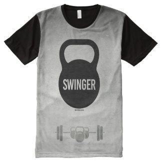Swinger t shirt Double dildo 1 inch wide