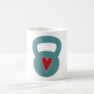 Kettlebell With A Heart Coffee Mug