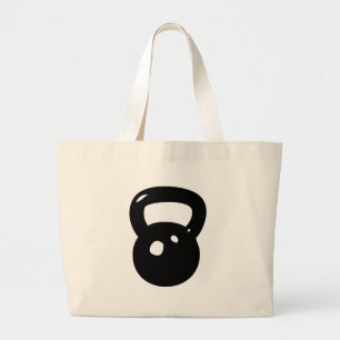 Kettlebell Workout Large Tote Bag
