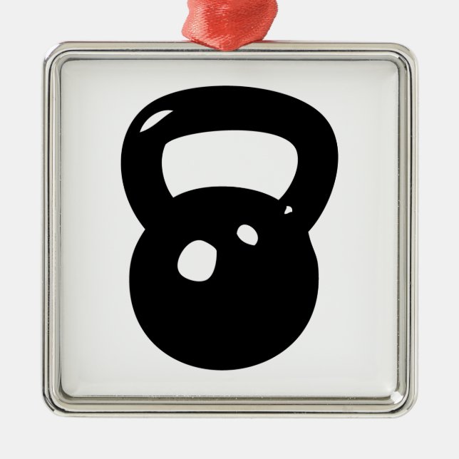 Kettlebell Workout Metal Tree Decoration (Front)