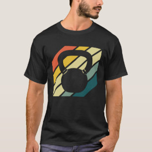 Kettlebell Workout Retro Vintage Fitness Gym T-Shirt