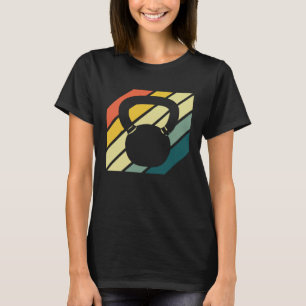 Kettlebell Workout Retro Vintage Fitness Gym T-Shirt