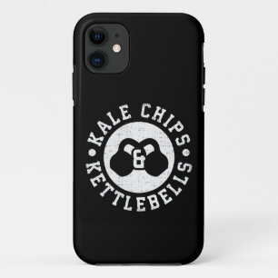 Kettlebells and Kale Chips - Funny Novelty Workout iPhone 11 Case