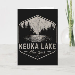 Keuka Lake New York Outdoors Vintage Card
