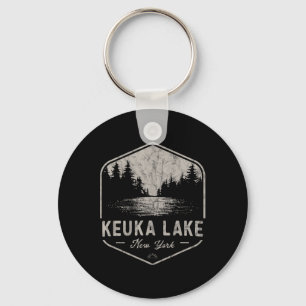 Keuka Lake New York Outdoors Vintage Key Ring