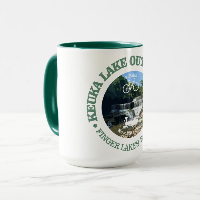 Keuka Lake Outlet Trail (cycling c) Mug (Front Left)