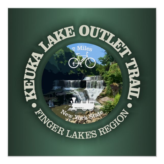 Keuka Lake Outlet Trail (cycling c) Poster (Front)