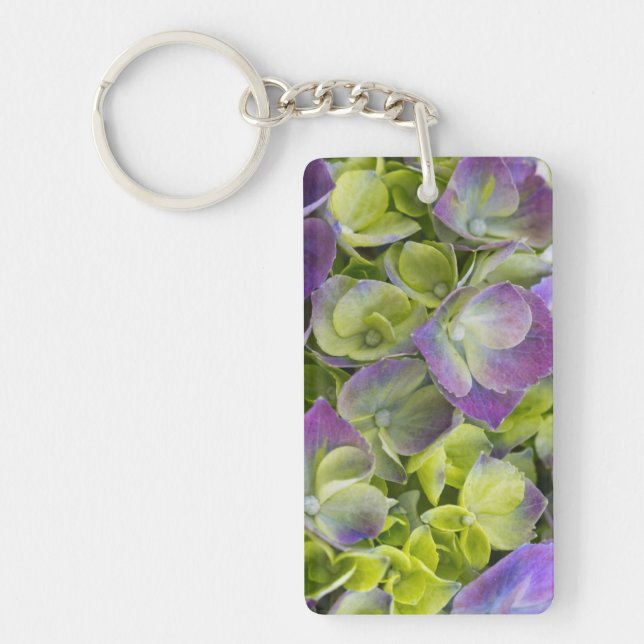 Keukenhof Garden Hydrangea Key Ring (Front)