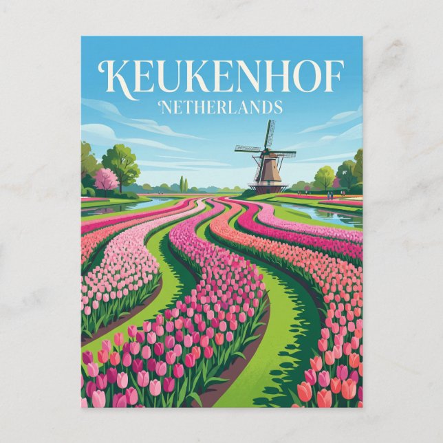 Keukenhof Netherlands Postcard (Front)