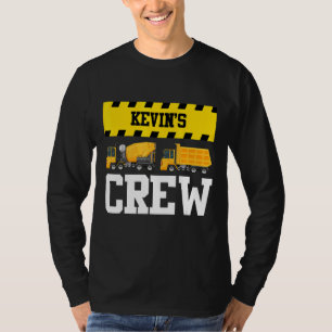 Kevin Construction Crew Custom Dumptruck Dump Truc T-Shirt