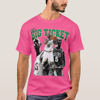 Kevin Garnett The Big Ticket Boston Basketball Leg T-Shirt