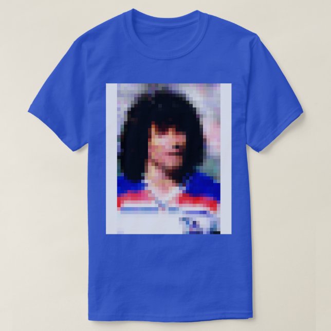 Kevin Keegan Espana 82 Retro Pixel Art T-Shirt (Design Front)