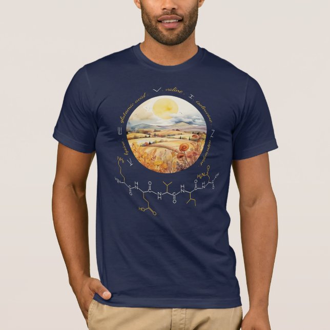 KEVIN peptide, Moon 2 w/ custom text, dark T-Shirt (Front)