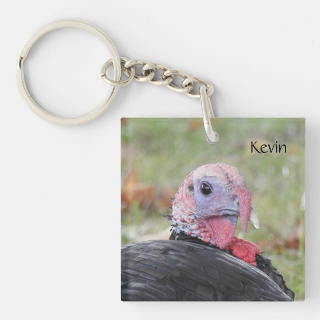 Kevin The Turkey - Old Wethersfield , CT (2 pics) Key Ring (Front)