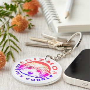 Kevin's Corner Mascot Gizmo Maltipoo Puppy Key Ring