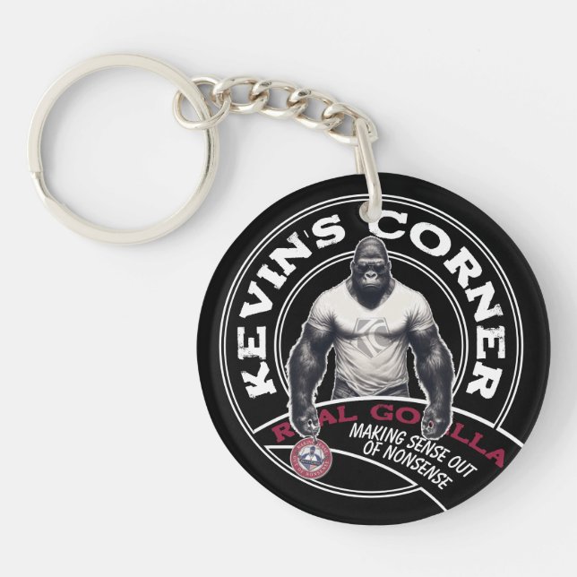 Kevin's Corner REAL GORILLAS Key Ring (Front)