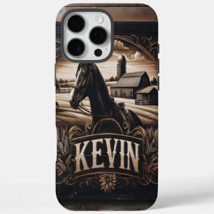 Kevin's Rustic Farm Sign iPhone 16 Pro Max Case