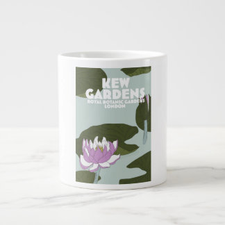 Kew Gardens London travel poster Large Coffee Mug
