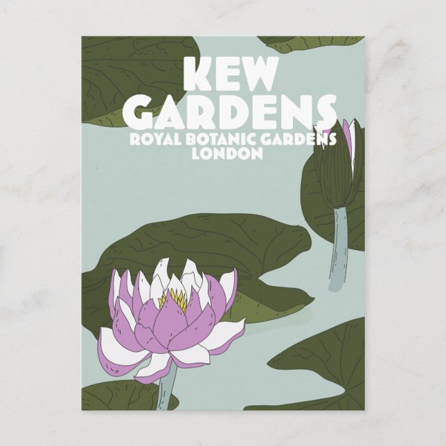 Kew Gardens London travel poster Postcard (Front)