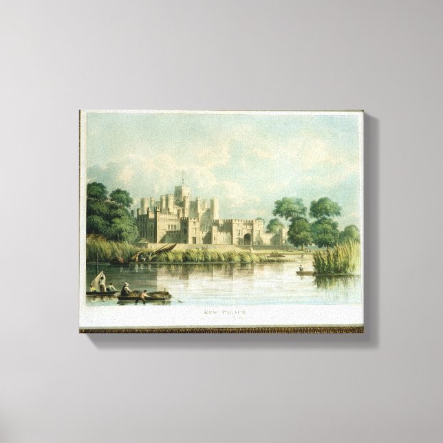 Kew Palace as seen from Brentford, engraved by Tho Canvas Print (Front)