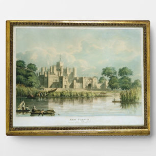 Kew Palace as seen from Brentford, engraved by Tho Plaque