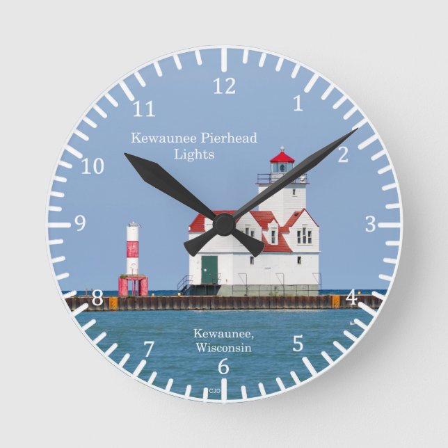 Kewaunee Pierhead Lights clock (Front)