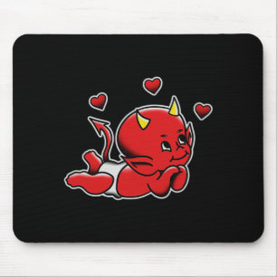 Kewe Baby Cud Devil Demon Love Comfort Colors Adul Mouse Mat