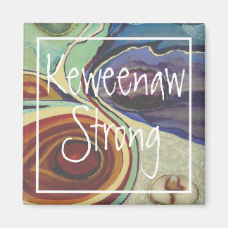 Keweenaw strong agate magnet