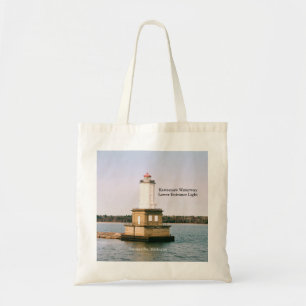 Keweenaw Waterway Lower Entrance Light tote bag
