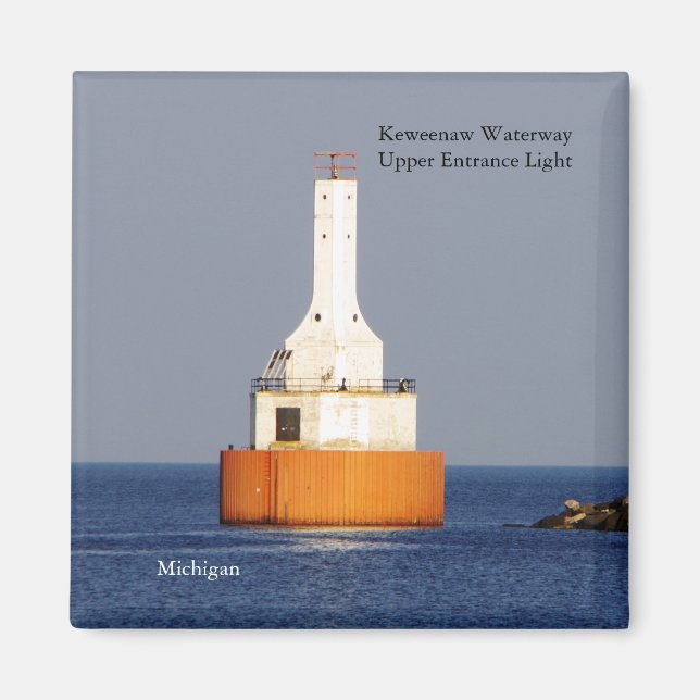 Keweenaw Waterway Upper Entrance Light 2023 magnet (Front)