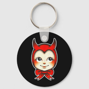 Kewpie Baby Devil Cute Tattoo Key Ring
