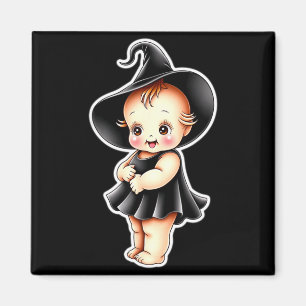 Kewpie baby witch cute magnet