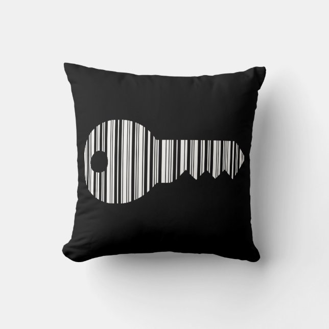 KEY BAR CODE Keys Barcode Pattern Design Cushion (Front)