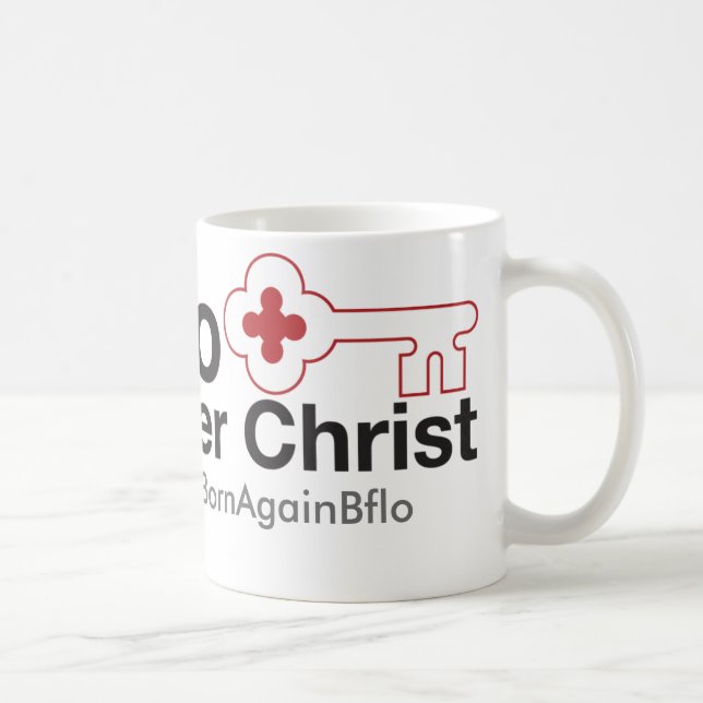 Key Bflo Centre Christ Trucker Hat Coffee Mug (Right)