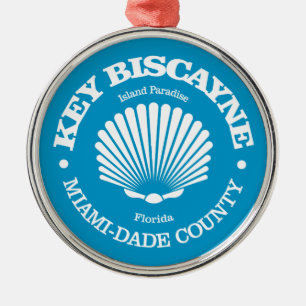 Key Biscayne (seashell) Metal Tree Decoration