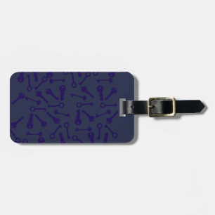 Key Blue Pattern Product Luggage Tag