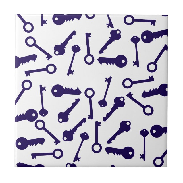 Key Blue Pattern Product Tile (Front)