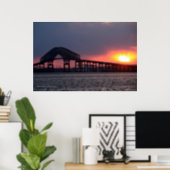 Key Bridge Sunset Print - Baltimore (Home Office)