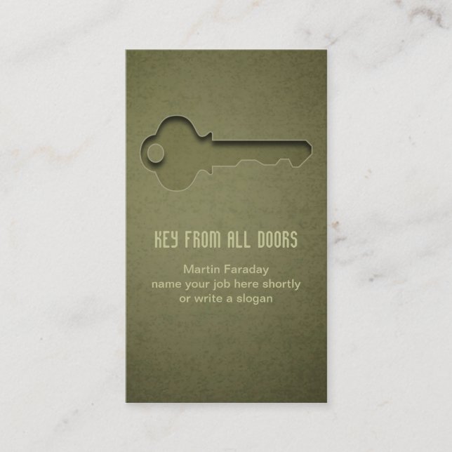 key business card (Front)