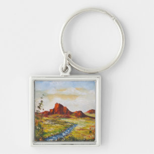 Key Chain Ann Hayes Painting Red Rock Canyan