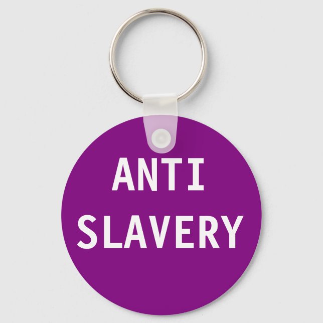 Key Chain Anti Slavery Purple (Front)