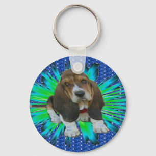 Key Chain Baby Basset Sheldon