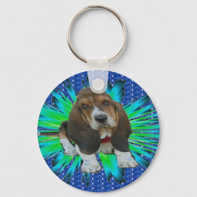 Key Chain Baby Basset Sheldon (Front)