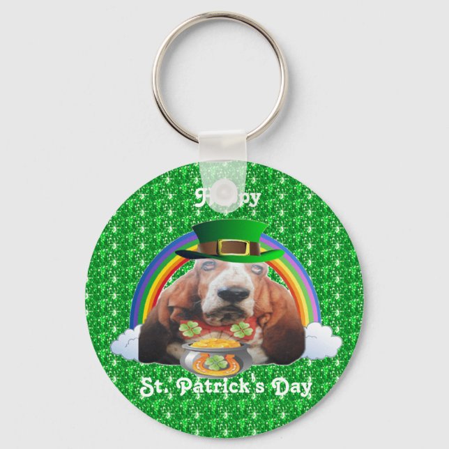 Key Chain Baby Basset Sheldon (Front)
