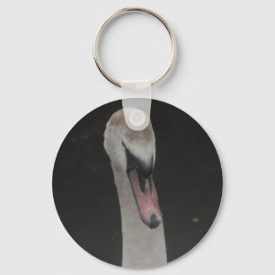 Key Chain Baby Swan Face