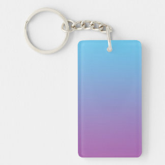 Key Chain: BLUE & PURPLE OMBRE Key Ring