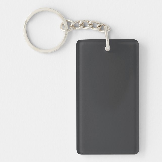 Key Chain: CHARCOAL GRAY COLOR Ring (Front)