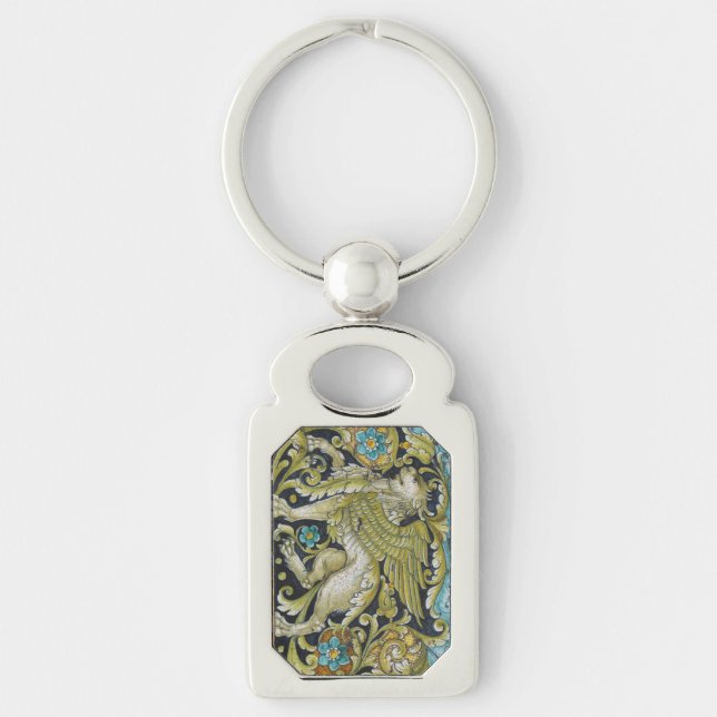 Key Chain--Deruta Tile Lion Ring (Front)