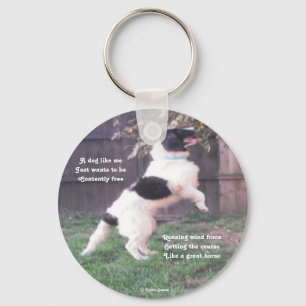 Key Chain Dog Horse Poem  By Ladee Basset